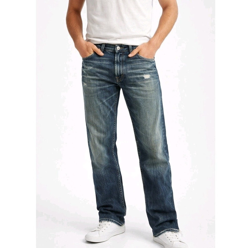 True Religion Billy Flap Pockets Men Jeans Blue Denim 31x29